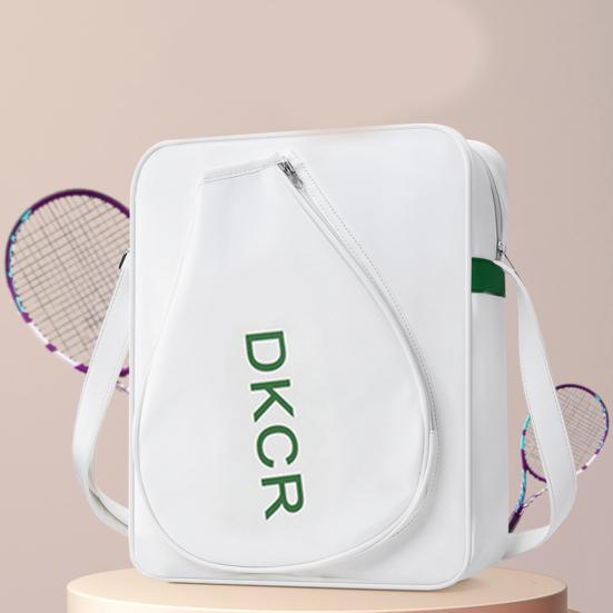 Tennistasche, Tennis-Sling-Umhängetasche, große Kapazität, Kunstleder, Schlägertasche für Badminton- und Pickleball-Schläger