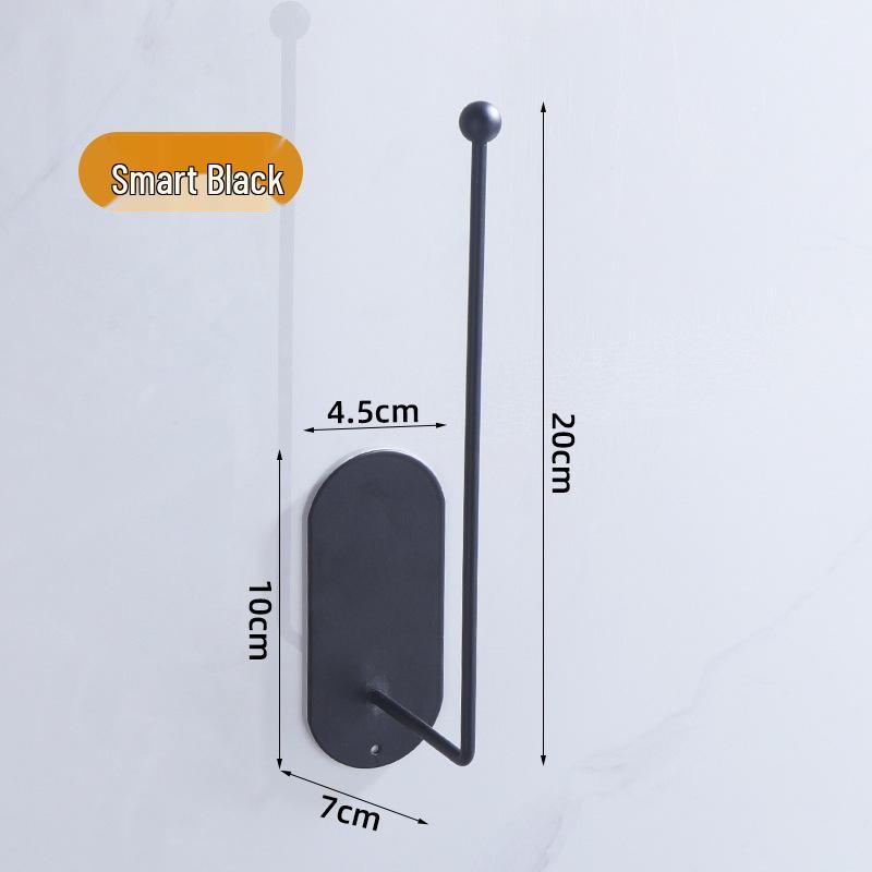 

Nail-Free Stainless Steel Toilet Paper Holder for Bathrooms, Hole-Free Installation