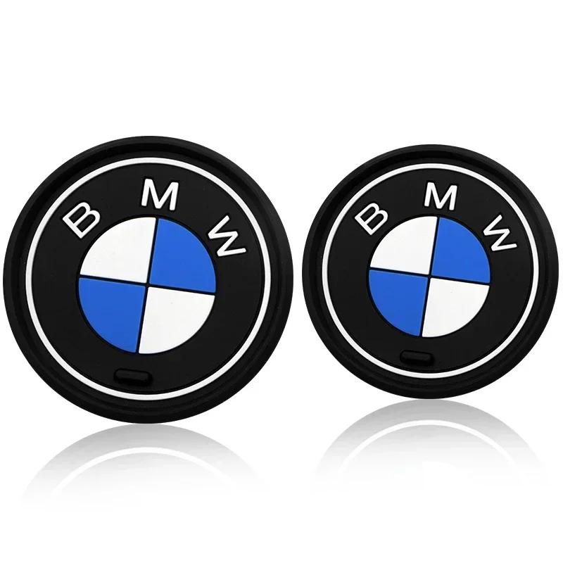 X5 X6 Silicone Car Coaster Cup Holder Coasters Center Console Drink Insert Mats For BMW X3 X5 F10 F20 F30 F34 F36 F15 E90 G32 G2