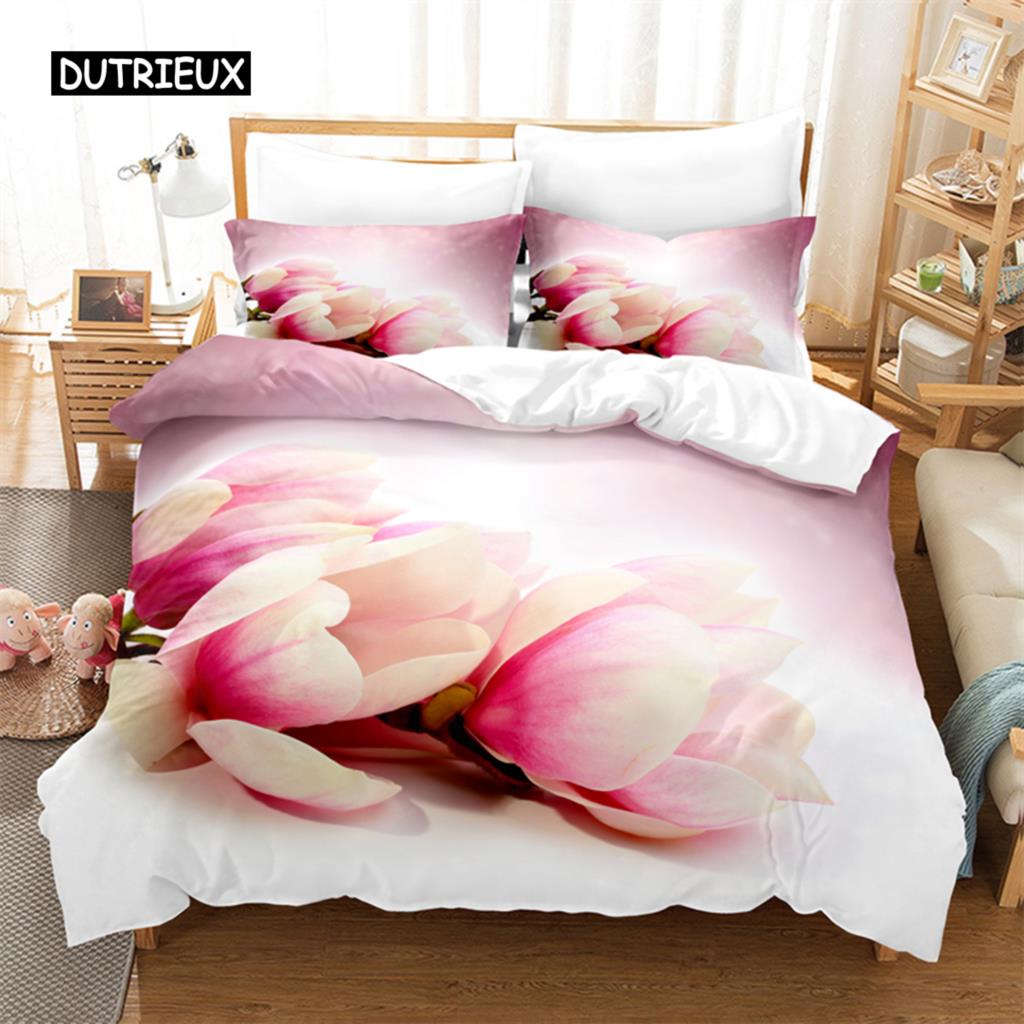 Bright Flowers Bedding Set Duvet Cover Set 3d Bedding Digital Printing Bed Linen Queen Size Bedding Set Fashion Design
