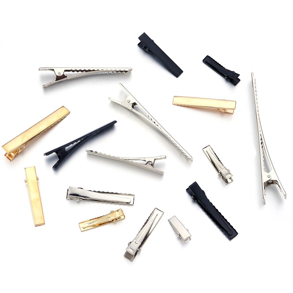 20-50pcs/lot High Quality Metal Alligator Hair Clips For Jewelry Making Hairpins Base DIY Barrette Hair Styling Tool Accessories