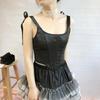 Elegant Solid Color Corset for Women Ladies Dress Corset Fashion Female Stretch Rope Waist Trainer for Prom Party