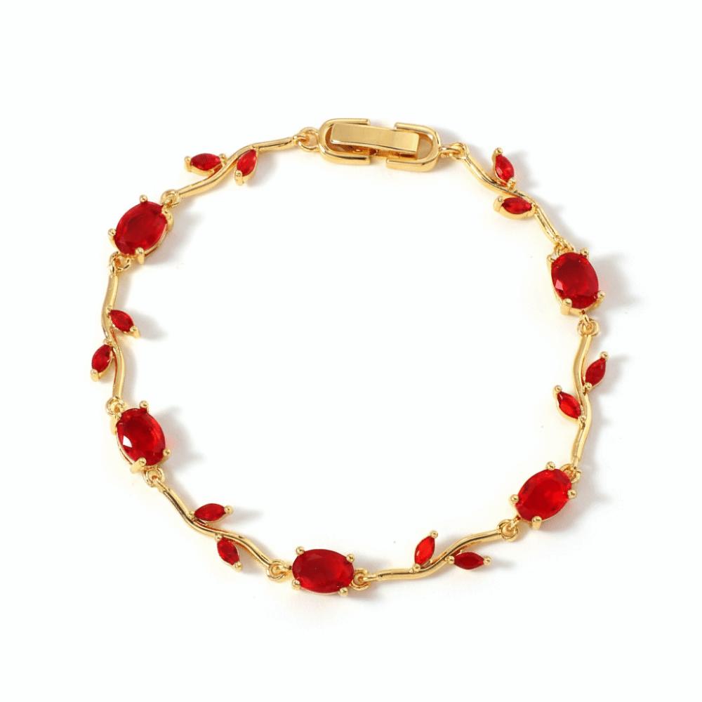 Luxury Sparkling Leaf Chain Gold Silver Color Crystal Sparkling Leaf Bracelets  Jewelry Gift