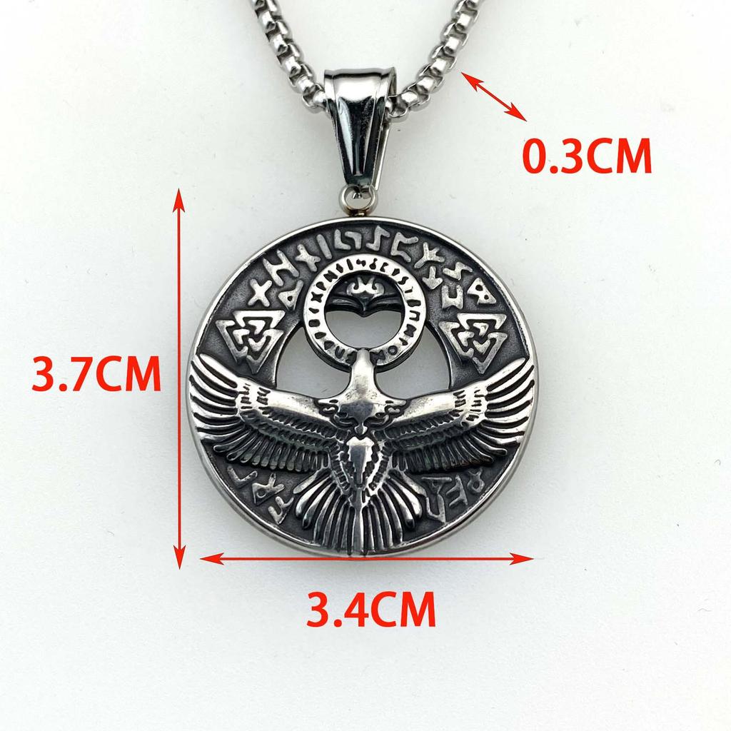 Naszyjnik Retro Spartanin Męski Hip Hop Moda Wszechstronny Wisiorek