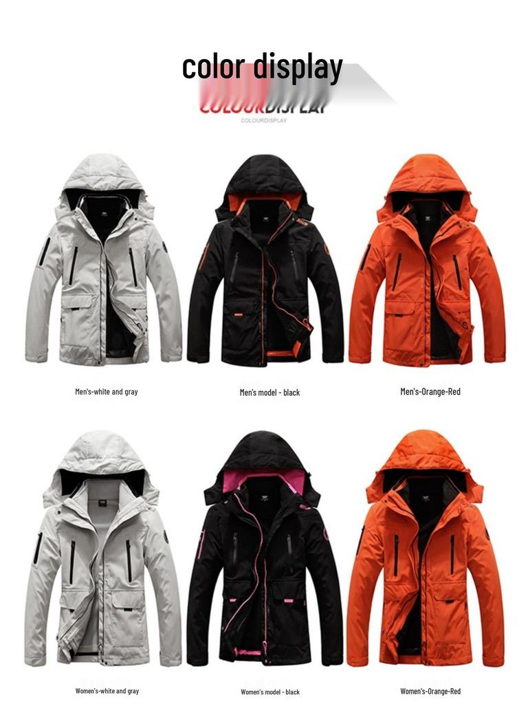 Men's 3-in-1 Winter Ski Jacket: Windproof & Waterproof