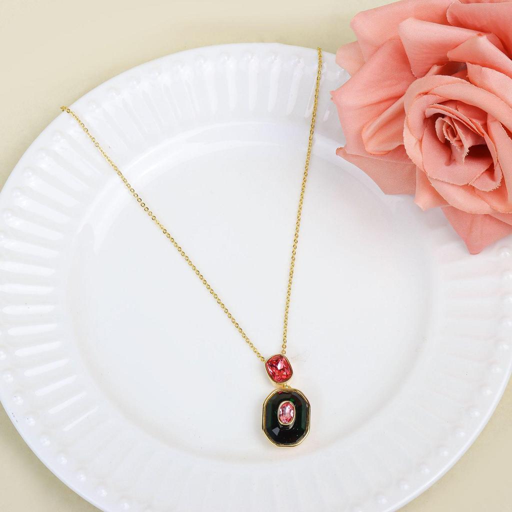 High-End Sparkling Crystal Bracelet & Necklace Set for Women