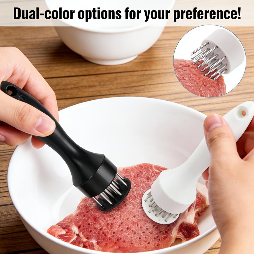 304 Stainless Steel Meat Tenderizer, Professional Multi-Needle Meat Pounder Tool for Steak Chicken Pork, BBQ Tenderizing Mallet