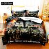 Hip Hop Heavy Metal Maiden 3-piece Cartoon Anime Duvet Cover Sets For Adult Boy bedroom Luxury Printed Bedding Set