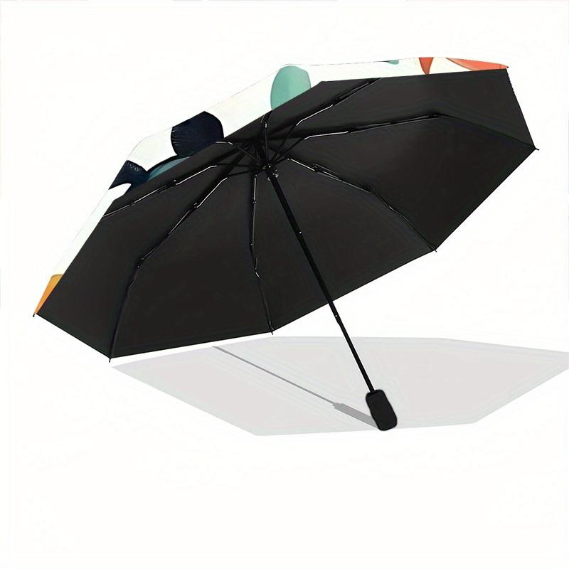 1pc Turtles Shells Automatic Open 8-Rib Windproof Umbrella, Travel & Commuting, Suitable for All Seasons, Lightweight Portable,032
