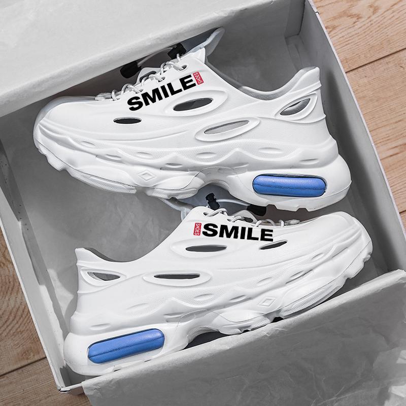 New Fashion Breathable Garden Shoes Summer Couple Sandals Non-slip Thick Bottom Men's Sandals Outdoor Baotou Beach Men's Shoes