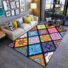 Colorful Geometric Pattern Rug with Mosaic Design for Living Room Decor Suitable for Use As an Anti-slip for Living Room Bedroom Sofas