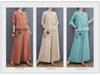 Stylish Summer Two-Piece Suit: Embroidered Cotton-Linen Top with Wide-Leg Pants for Middle-Aged Women