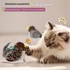 Interactive Cat Toys Electric Squeaky Simulation Bird Plush Cats Pets Teasing Toys With Feather Kitten Chirping Bird Toys