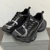 Fashion 2025 New Spring Men's Thick Bottom Height Increasing Mesh Breathable Sport Leisure Shoes Comfortable Lightweight chunky sneakers