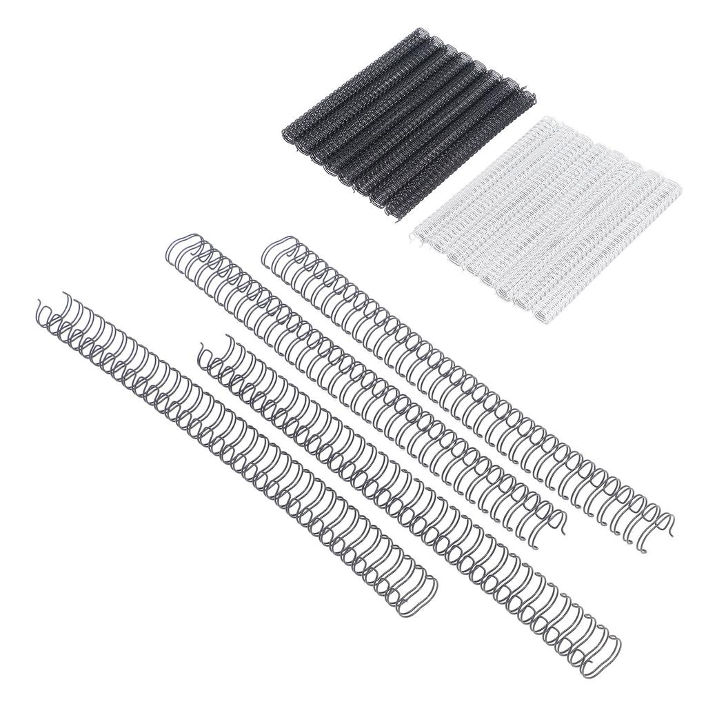 100PCS Doppel Schleife Draht Binderücken 9/16 Zoll 34 Schleife 3:1 Pitch 120 Blatt Kapazität Spiralbindung