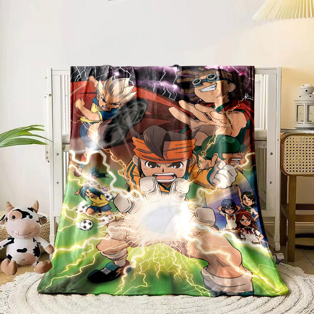 

Dynamic anime characters in a soccer-themed action scene with lightning effects. for all seasons blanket lunch break throw gift 80cm x 120cm