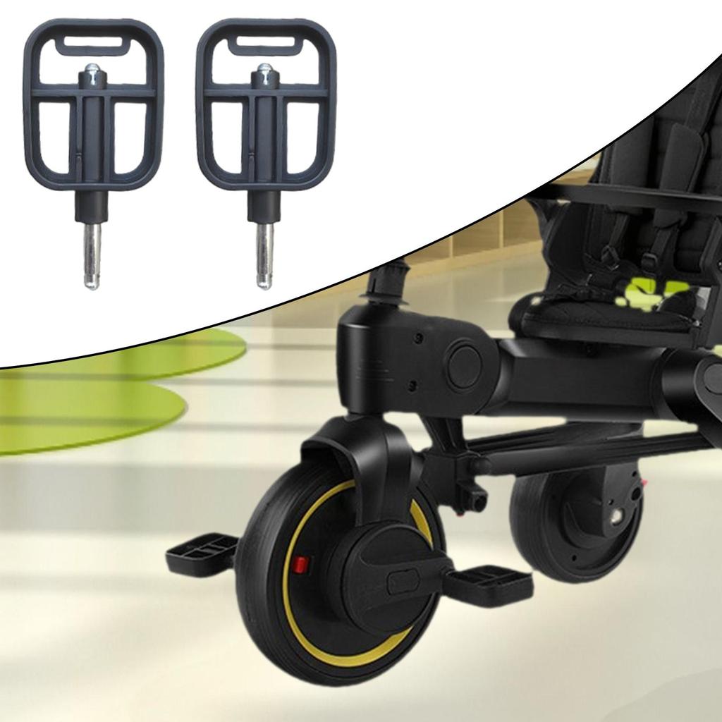 2 Pcs Kids Baby Tricycle Pedals Stroller Tricycle Replacement Parts Universal Easy Installation for Children Trikes Kids Baby