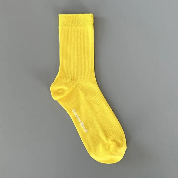 Silket socks_yellow