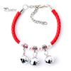 Pet Collar Exquisite Pet Neck Circle Adjustable Cats Dogs Necklace with Removable Bell Pendant Pet