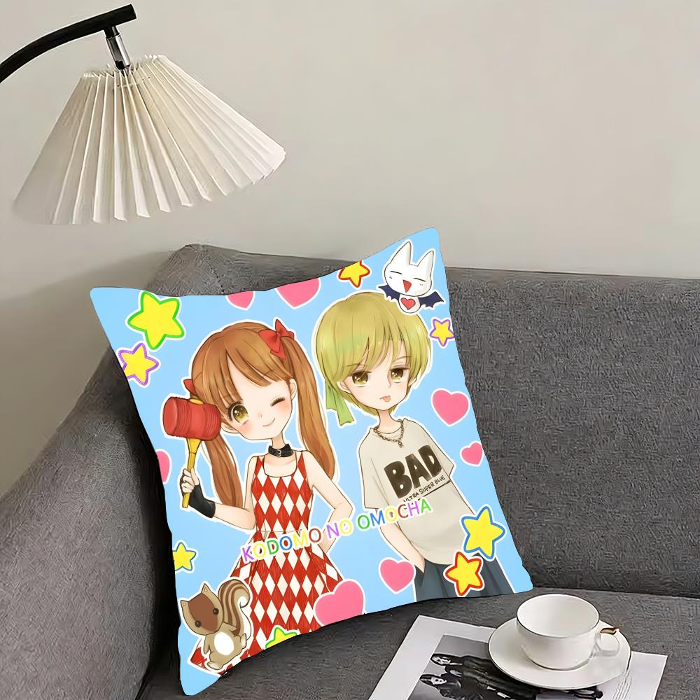 Kodomo no Omocha Anime Kissenbezug Wendbarer Plüschkissenbezug – Für Auto, Sofa, Schlafzimmer, perfekt als Geschenk.