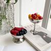 1pc Stainless Steel Goblet Cup Ice Cream Cup Dessert Sorbet Bowl Salad Bowl Fruit Plate Snack Dish Home Bar Party Kitchen Tool