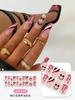 20 Pcs Halloween Christmas UV Semi Cured Gel Nail Stickers Self Adhesive Long Lasting Popular Nail Art Wraps
