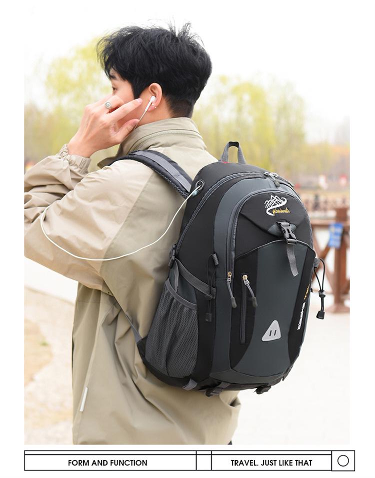 Cross-Country Mountaineering Backpack: Large Capacity, Dual Shoulder Straps, Ideal for Students, Hiking, Travel & Outdoor Sports.