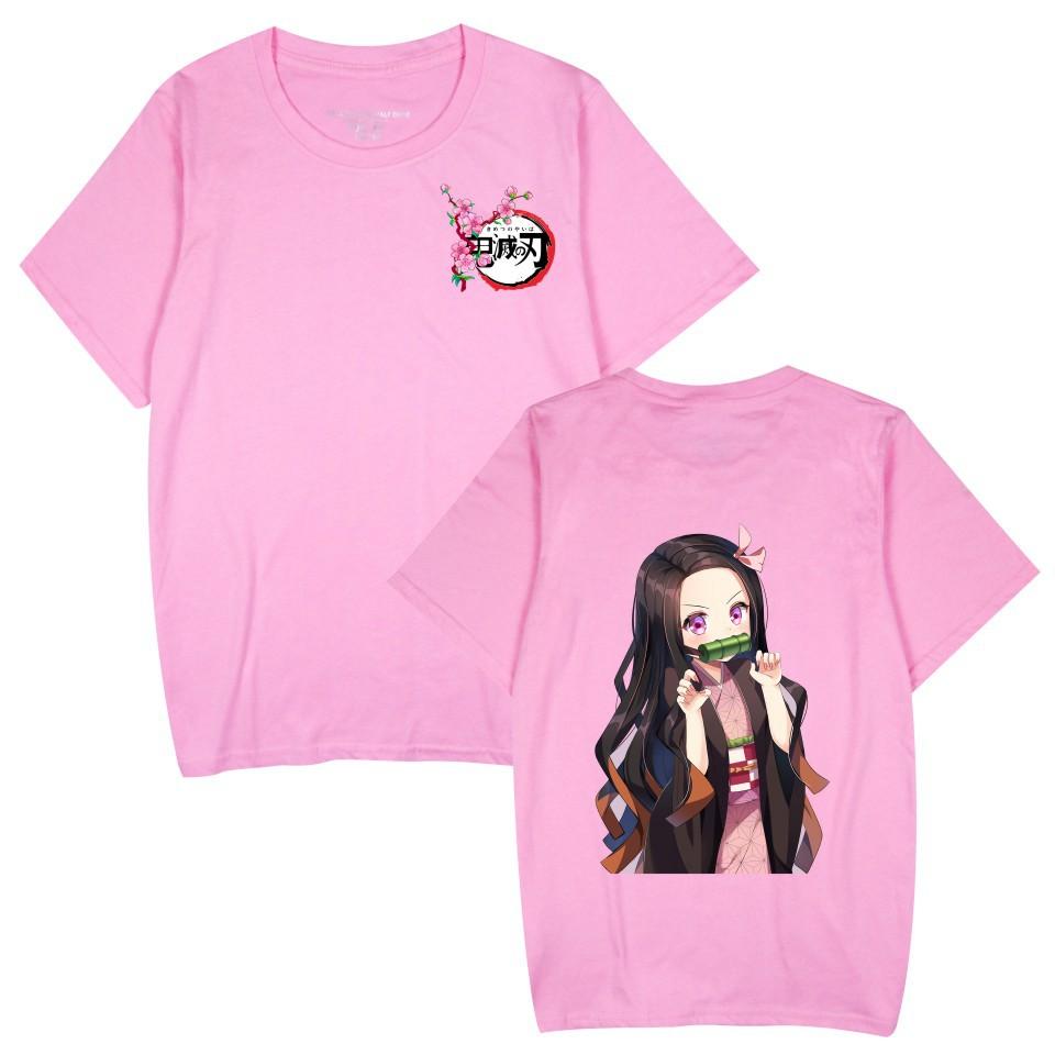Japan Demon Slayer anime-themed short-sleeved T-shirts for men and women summer printed T-shirts 0038
