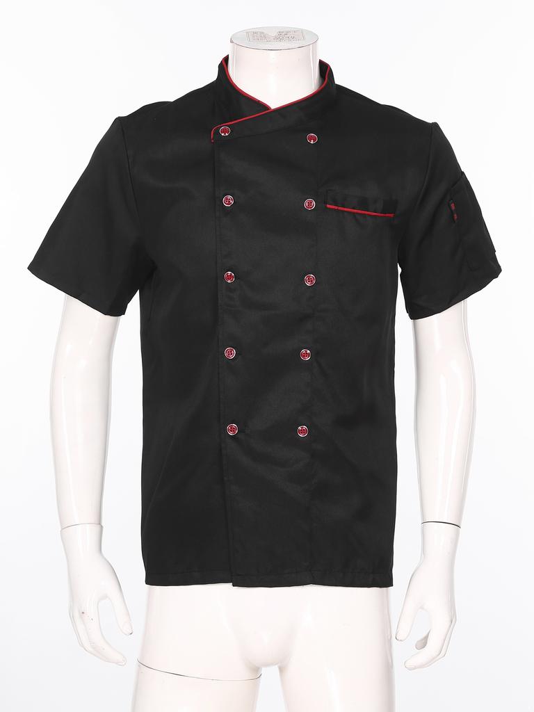 Veste de chef pour homme et femme, uniforme de cuisine pour hôtel, restaurant, haut et chemise
