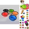 Portable Collapsible Pet Dog Bowl 350ml For Travel In Vibrant Colors For Food And Water