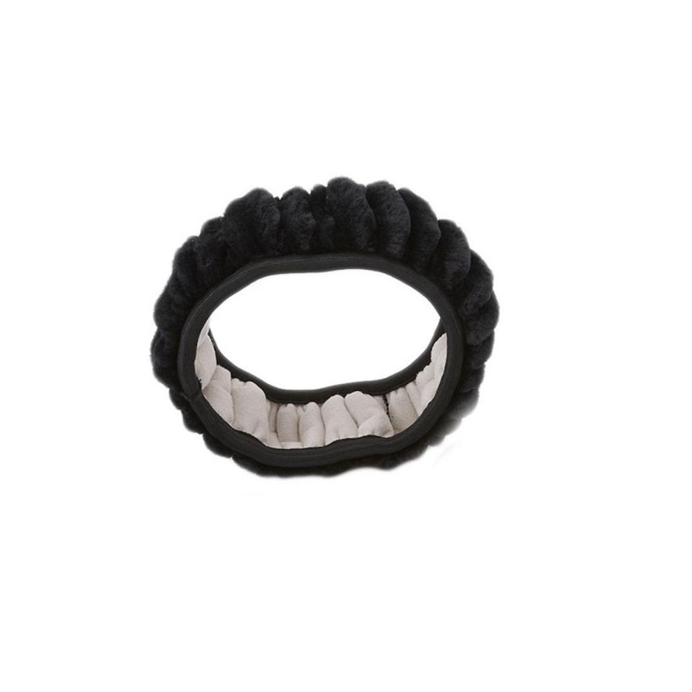 3 Pcs New Plush Car Steering Wheel Cover Warm Soft Car Accessories Winter Thickened Car Handle Cover For 14.5-15 INCH