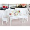 5 Pcs/set Wooden Furniture Wooden Table+ Chair For 1:12 Doll House