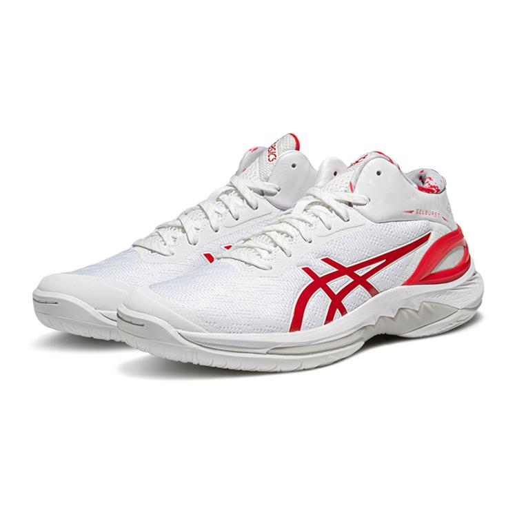 Asics Gelburst 28 Fashion Versatile Non-Slip Low-Top Basketball Shoes Men Sneakers White Red 1063A099-101