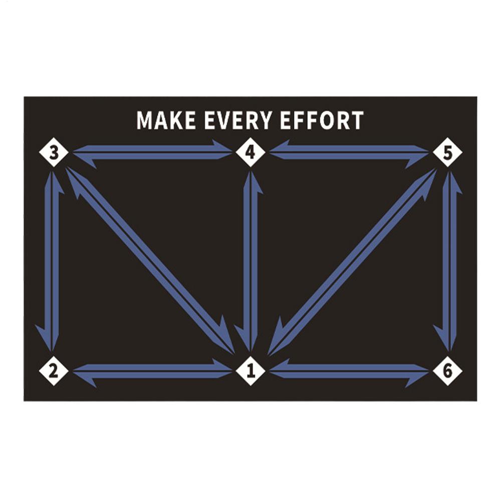 Tapis d'entraînement de football antidérapant Tapis d'entraînement au contrôle du ballon de football Tapis d'entraînement aux jeux de pieds de football Couverture d'entraînement système de pas