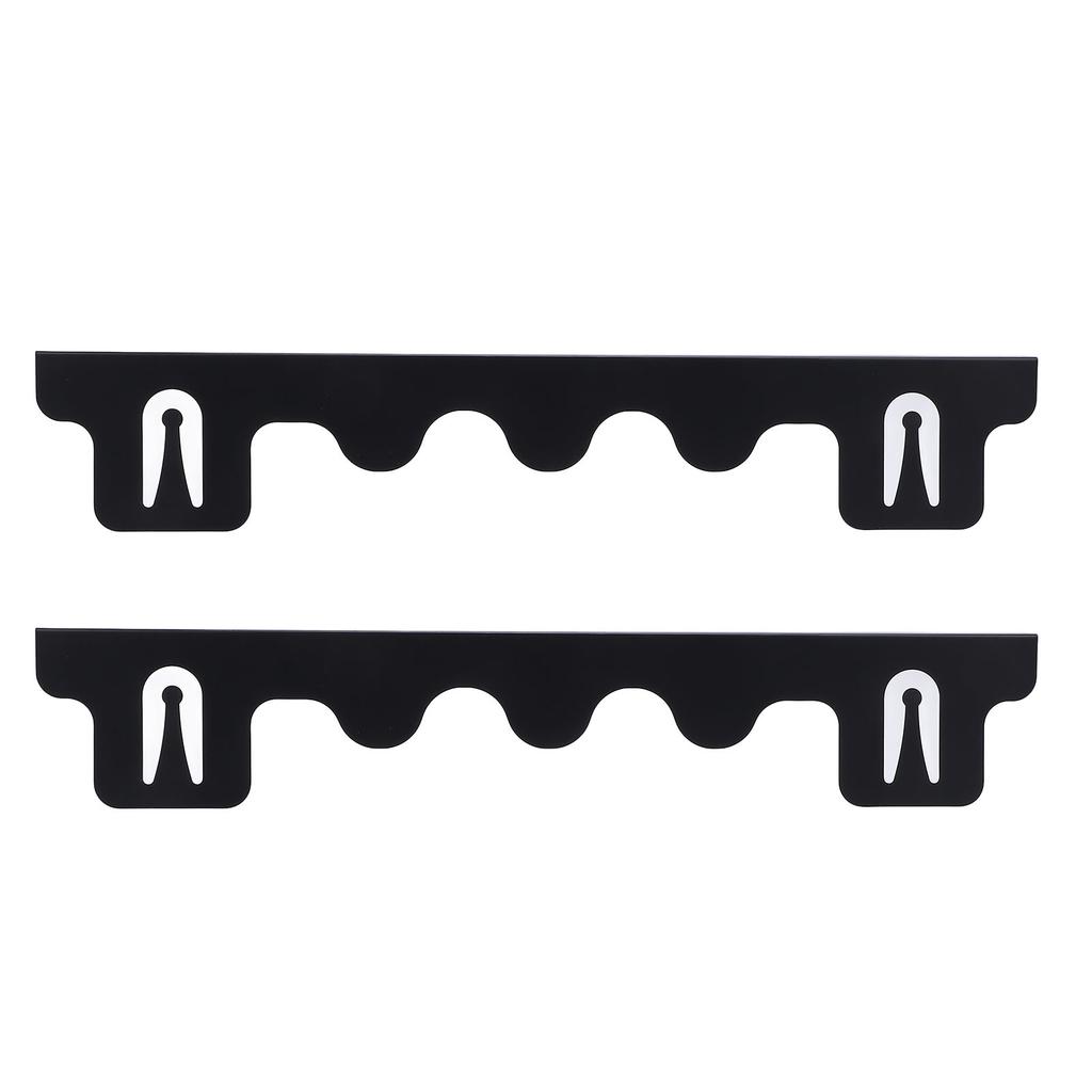 2PCS Stove Gap Fillers Stainless Steel 59.5CM Length Rain Proof Black Color Stove Counter Gap Covers for Kitchen