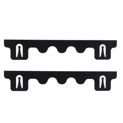 2 PIÈCES Remplisseurs d'Espace de Cuisinière Acier Inoxydable Longueur 59,5CM Résistant à la Pluie Couleur Noire Espace de Comptoir de Cuisinière