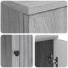 Desk Grey Sonoma 142.5 x 50 x 75 cm Engineered Wood