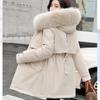 Autumn and Winter Parker Cotton Jacket, Down Cotton Jacket, Medium To Long Korean Version, Loose Cotton Jacket, Casual Cotton Jacket