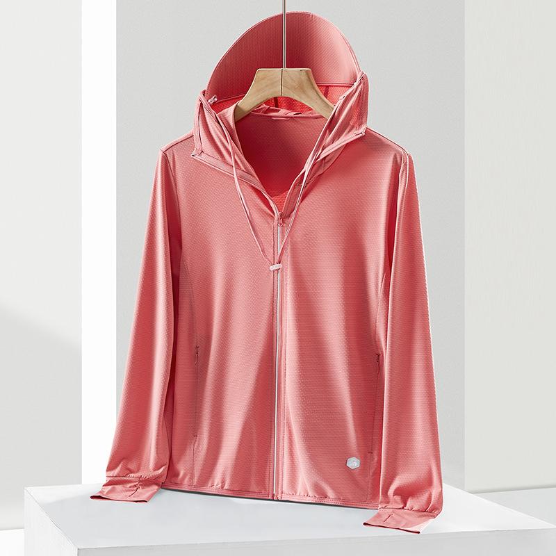 Summer new ice silk sunscreen clothing women's removable large brim UV protection fishing clothing men's sunscreen clothing