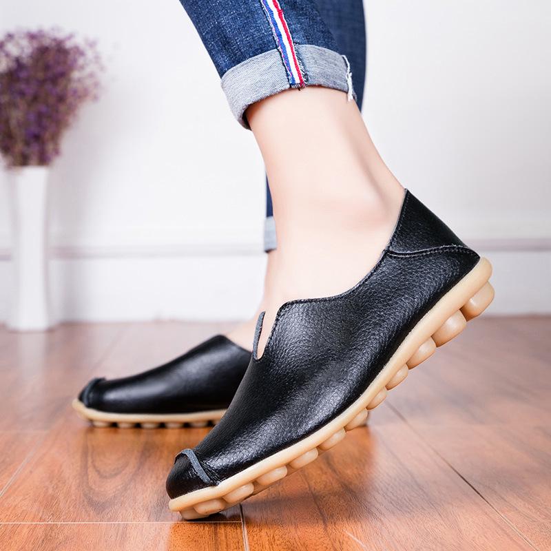 Spring Women's Lace-Up Moccasins: Fashionable Casual Flats in Sizes 35-46