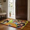 Cartoon Funny BBobs BBurgers Floor Mat Soft Flannel Absorbent Mat Non-Slip Rug Home Bedroom Bathroom