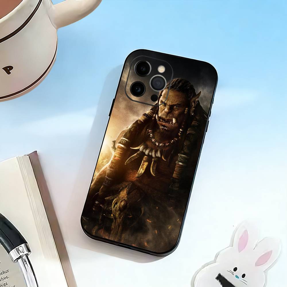 Game-W-World of W-Warcraft  Phone Case For iPhone 17,16,15,14,13,12,11 Plus,Pro Max,XS,Soft Silicone Black Cover