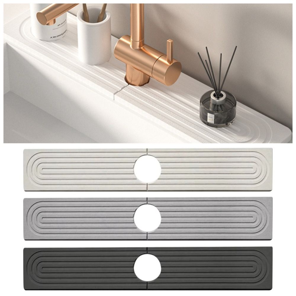 Moisture-proof Fast Drying Faucet Mat Super Absorbent Diatomite Stone Sink Tray  Bathroom Counter