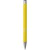 Pen of Recycled Aluminum "Moneta" (black Ink) Yellow