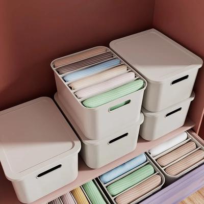 Úložný box na oblečení Plastový úložný box na oblečení a kalhoty se středovou deskou Skládací organizér do skříně Držák na spodní prádlo, ponožky