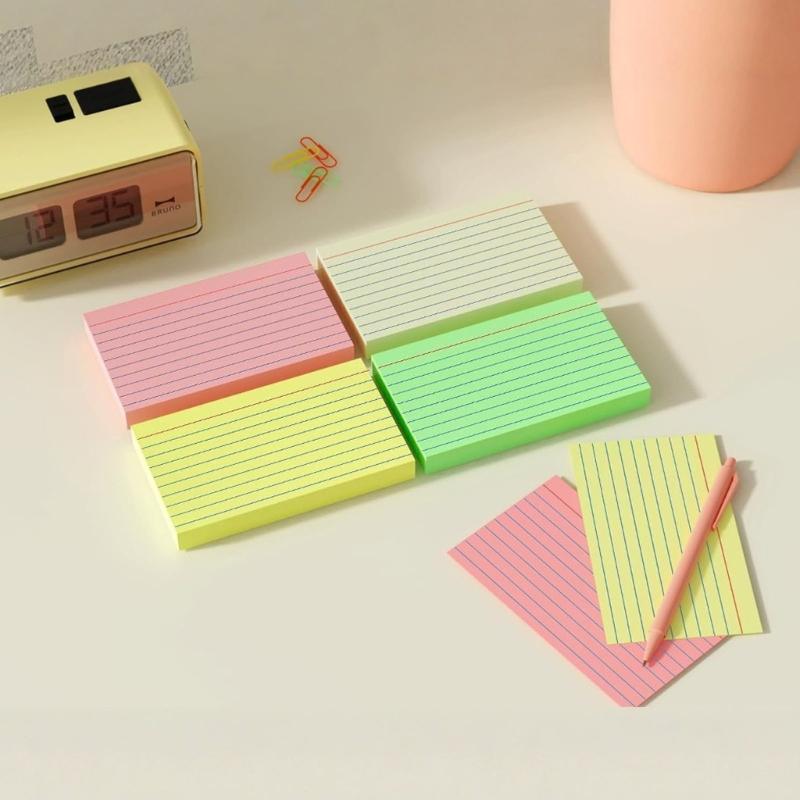 250Sheets Colorful Note Paper 3x5Inch Wide Lined for Writing Noting Journaling Study Card Note Cards Pocket Notecards