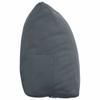 Back Cushion Dark Gray 45 x 20 x 35 cm Cord Fabric