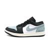 Air Jordan 1 Abrasion Resistant Low Top Vintage Basketball Shoes Men's Light Green 553558-081(Team1053-)
