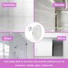 Portable 10X Magnifying Makeup Mirror with 3 Colors Lights Cosmetic Mirror with Suction Cup Brightness Dimmable 360° Rotation