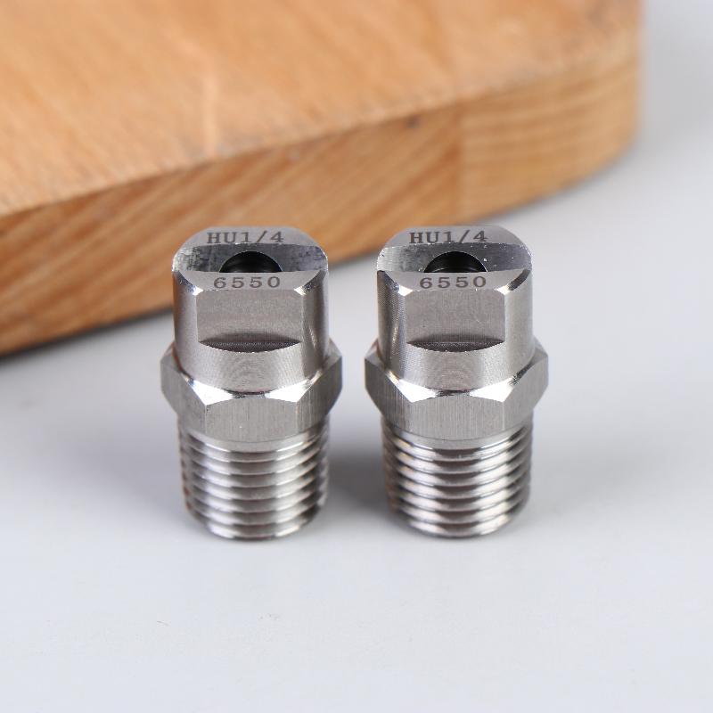 2Pcs Bspt High Pressure Flat Fan Nozzle 65 Degree Hvv Water Spray Nozzle For Cleaning